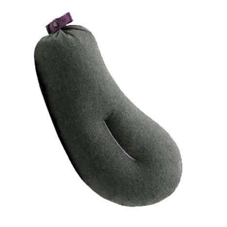 BIGMOUNT&Co. Inflatable Aubergine Shape AIR PILLOW Cushion for Travel Airplane Hotel