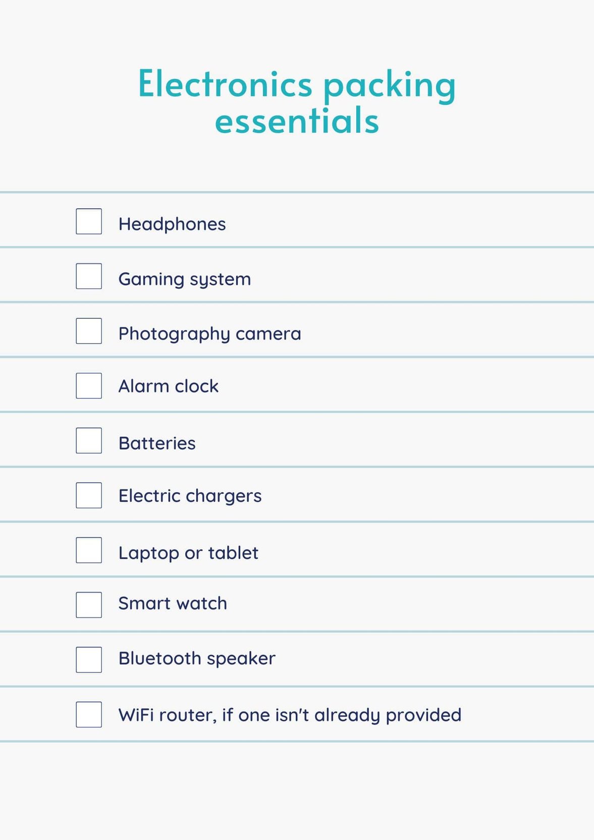 Basic Packing List for a New Travel Job
