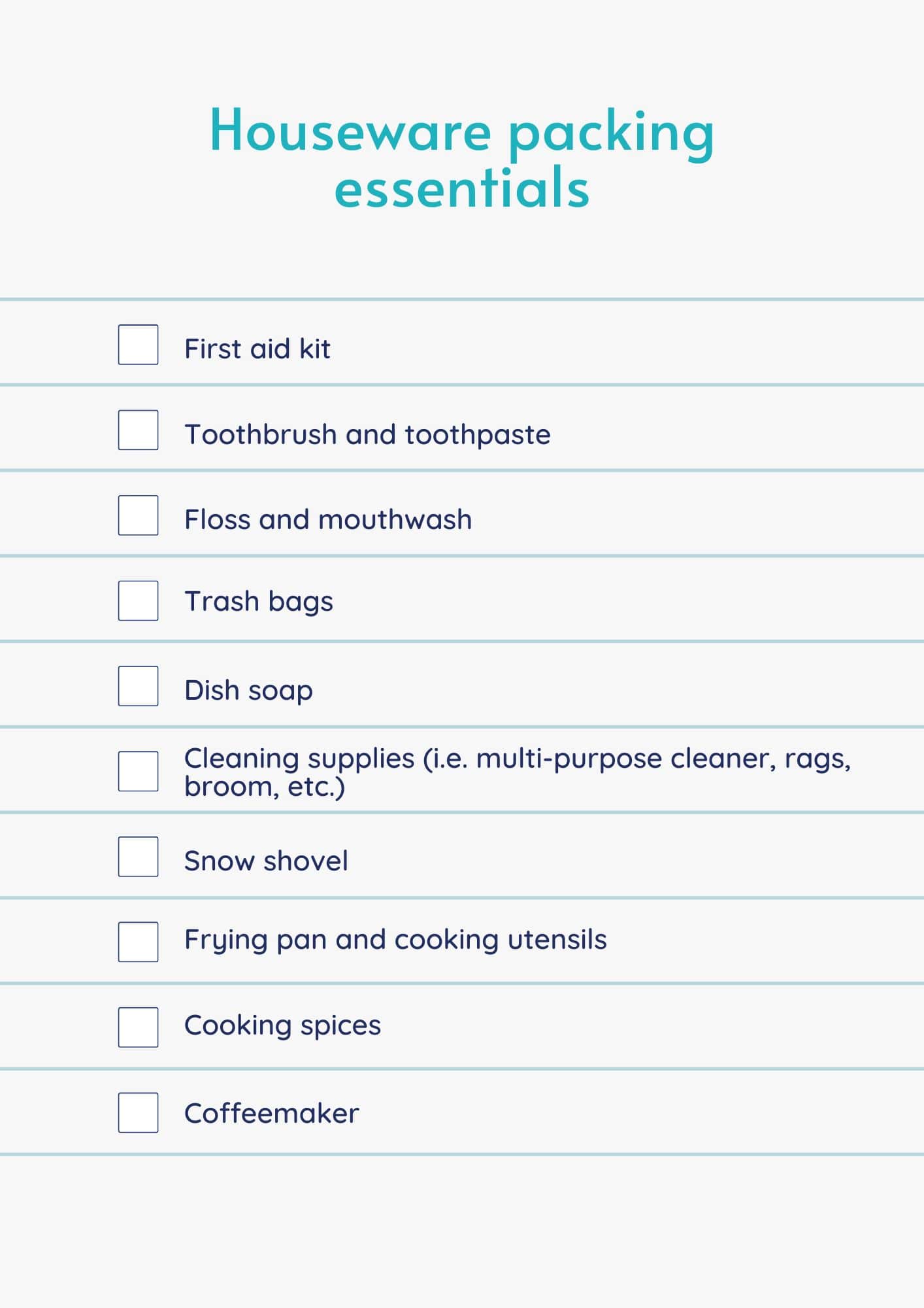 Houseware packing essentials-min