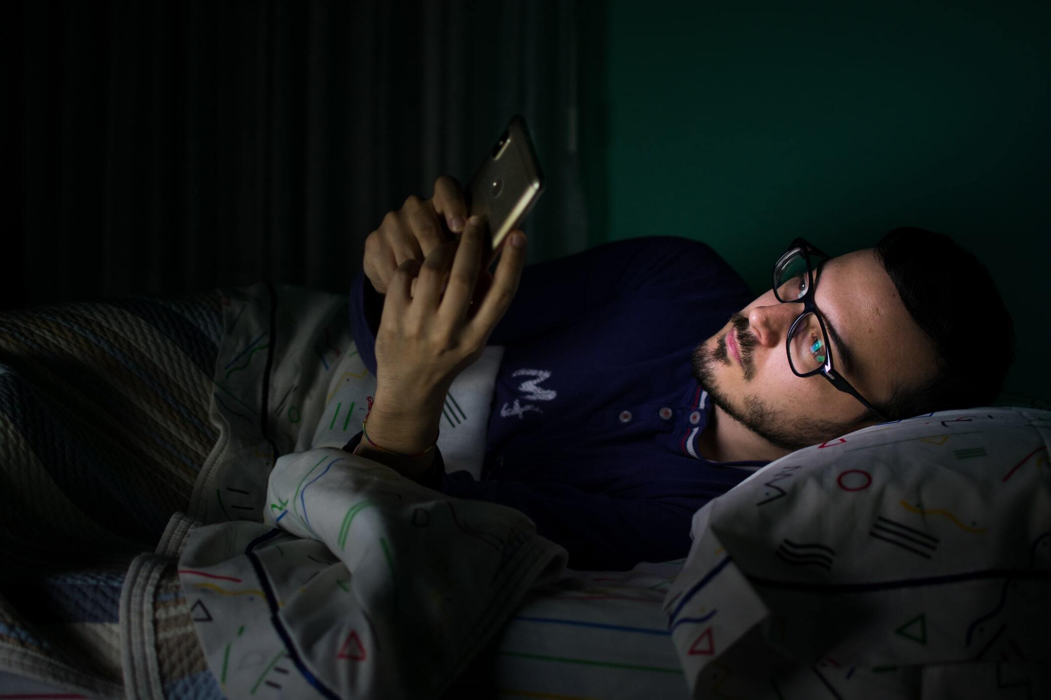 Devices before bed
