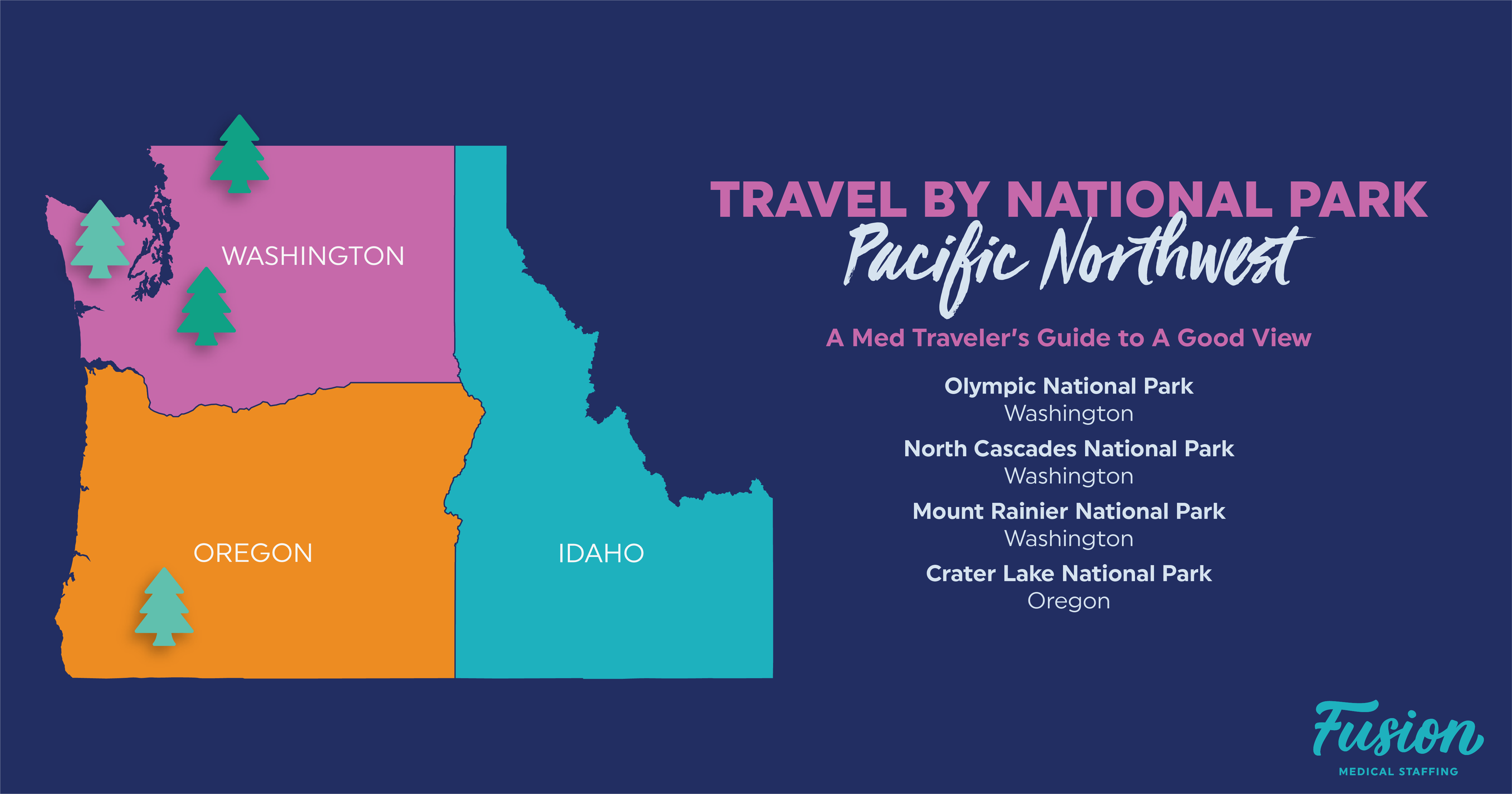 Top U.S. National Parks to Explore While on a Med Travel Assignment