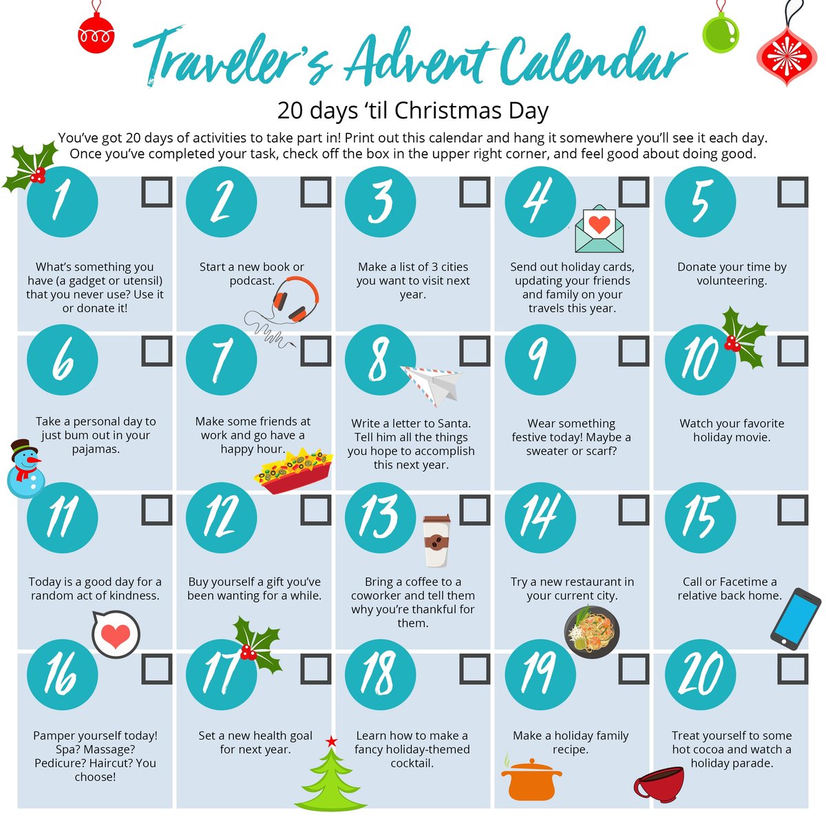 Travelers Advent Calendar
